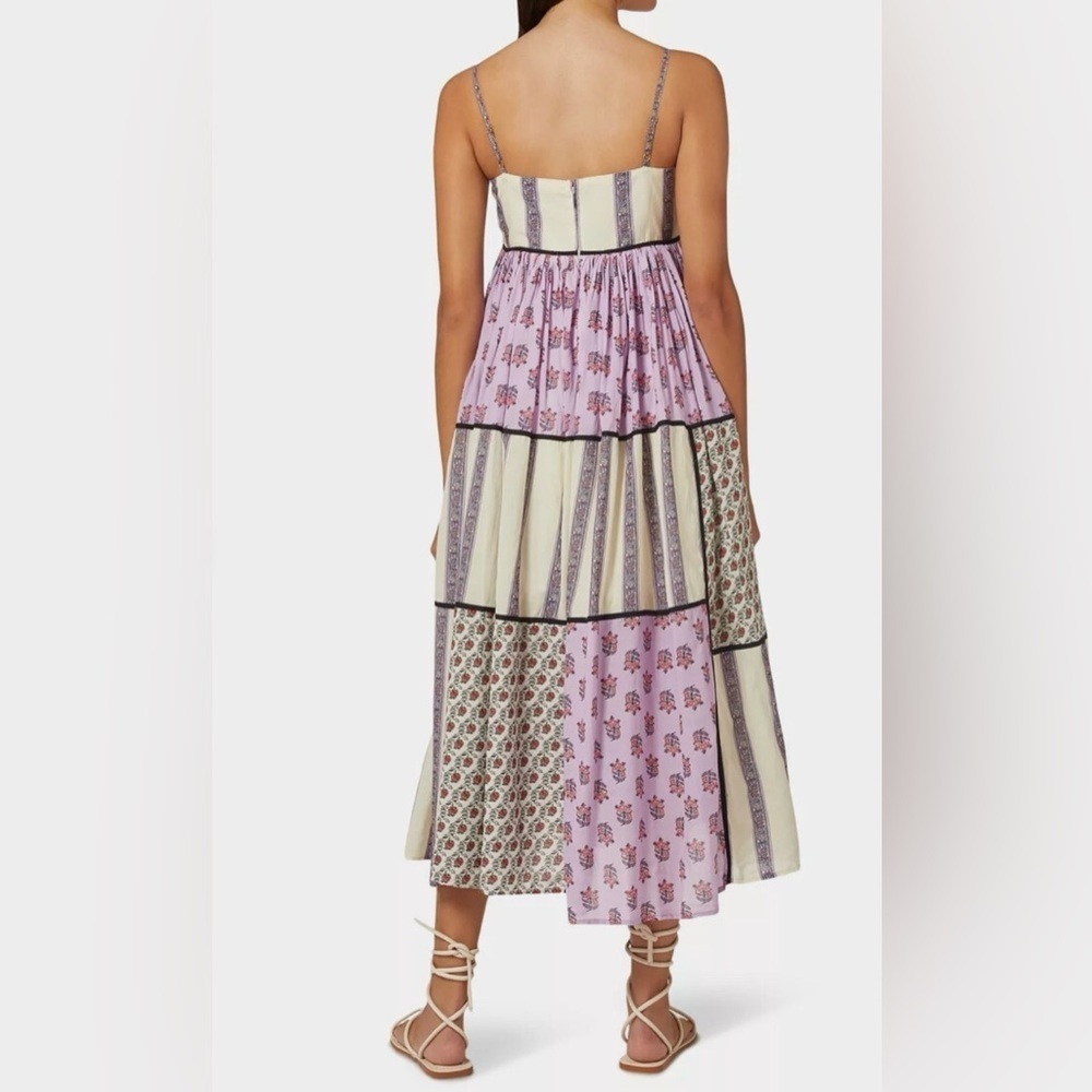 Rhode Resort Saachi Midi Dress Violet Floral Sleeveless Summer Boho Chic Sz.Sm‌ - Picture 14 of 15